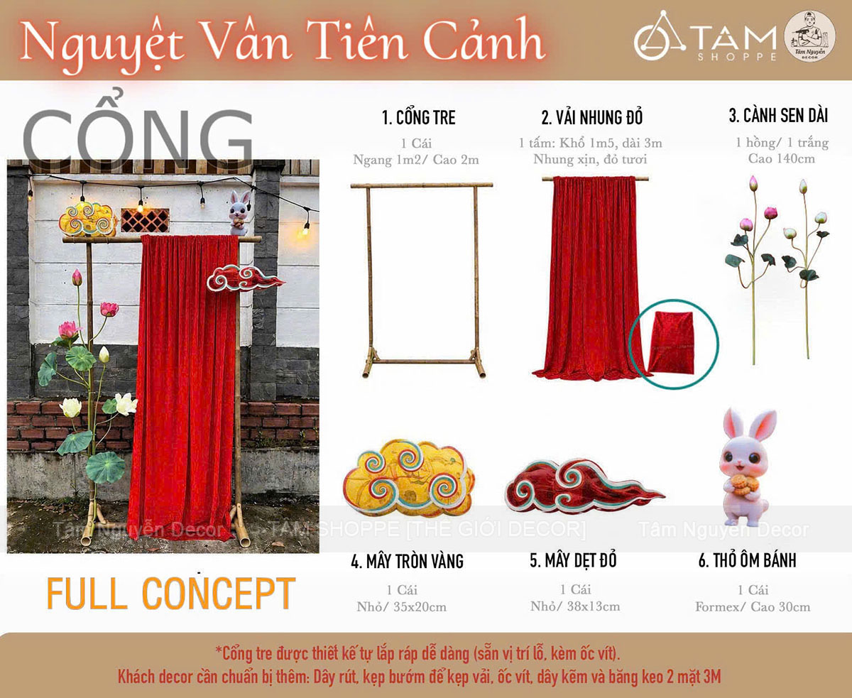 Concept Cổng Trung thu "Nguyệt Vân Tiên Cảnh" - Một góc Cung Trăng giữa đời thường