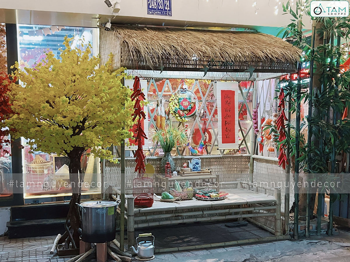 Mây - Tre - Lá trang trí Tết