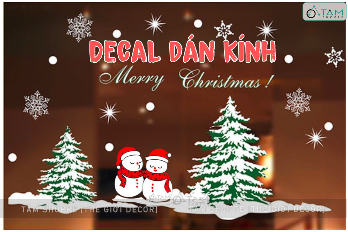 Decal - Sticker - Dán tường Noel