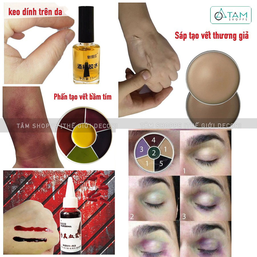 PHỤ KIỆN MAKE-UP HOÁ TRANG HALLOWEEN