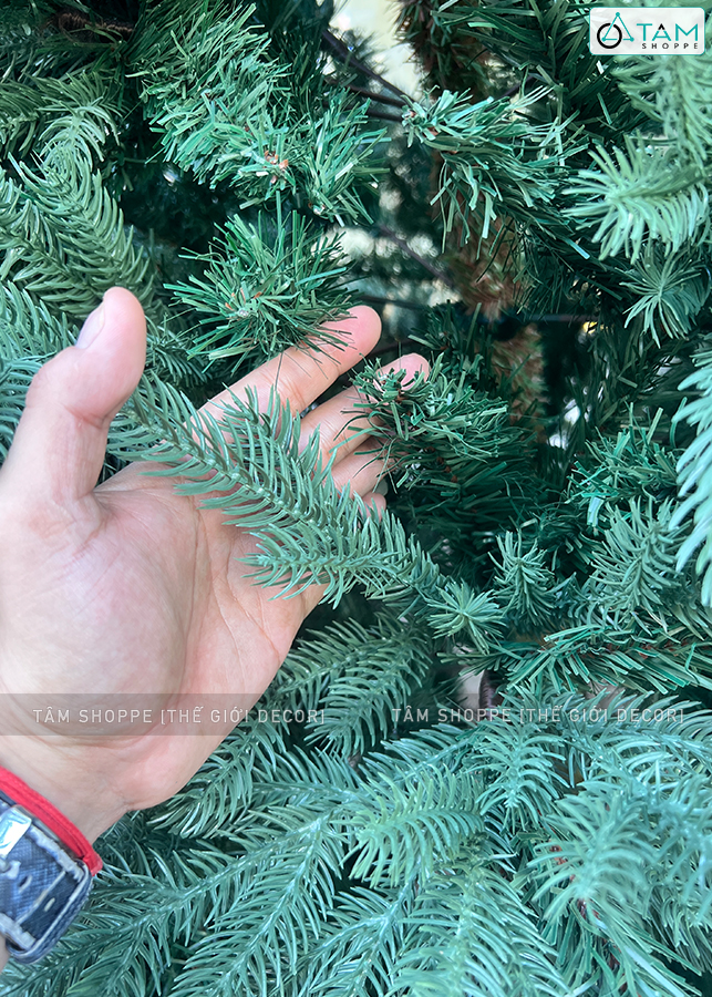 Cây thông Noel xanh lá PE tự động y như lá thật cao từ 180-300cm X-TREE-19