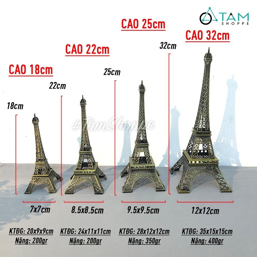 Mô hình Tháp Eiffel biểu tượng nước Pháp MHKQTG-EIFFEL-01